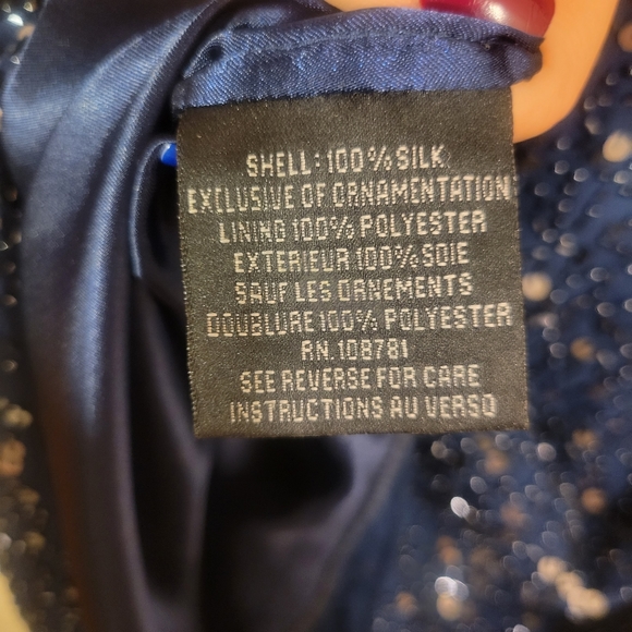 🍾🥂 100% silk cocktail dress. Aiden Mattox. - Picture 7 of 8